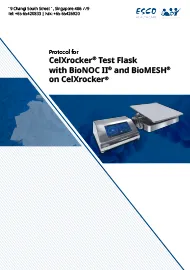 Protocol for CelXrocker<sup>®</sup>Test Flask with BioNOC II<sup>®</sup> and BioMESH<sup>®</sup> on CelXrocker<sup>®</sup>